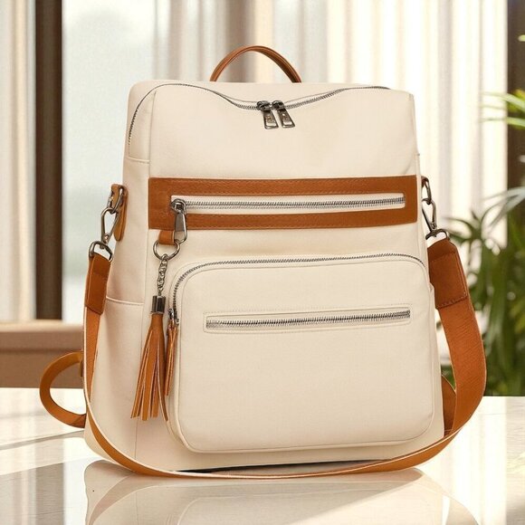 NKULTD Handbags - 🆕️Sustainable Style: Chic Vegan Leather Backpack with Artisanal Craftsmanship